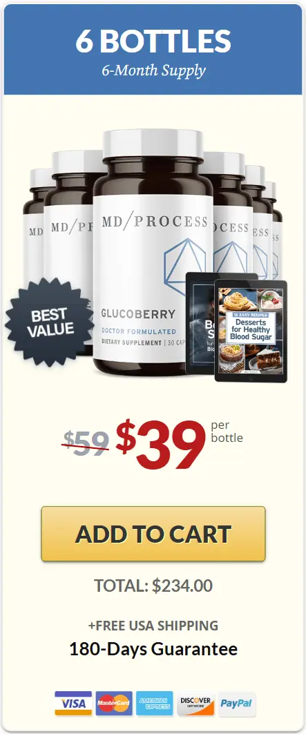 Glucoberry buy 6 Bottle